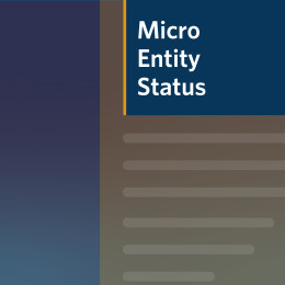 Micro entities certifications can relate to patent fraud. This graphic shows an alert icon and a form title "certification of micro entity status." 