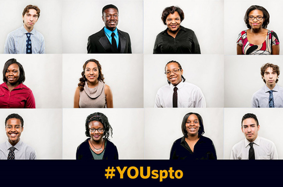 Headshots of young people smiling