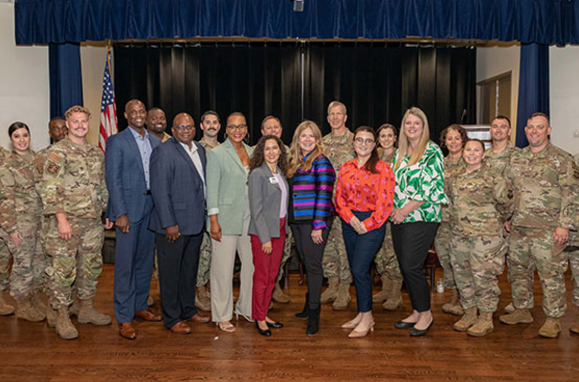 Director Vidal with service members, military spouses, and veteran entrepreneurs at MacDill Air Force Base on March 29