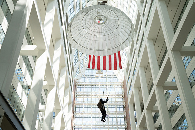 parachute exhibit