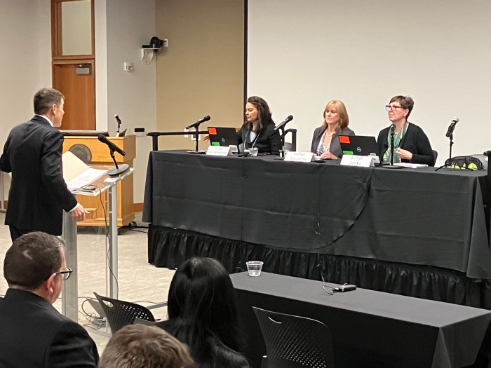 PTAB and TTAB judges holding live hearings at the University of Oregon Law School in Portland, OR.