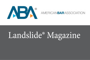 American Bar Association landslide magazine logo and cover art