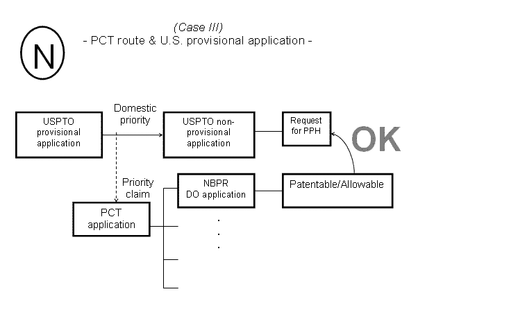 (N) Case III - PCT route & U.S. provisional application -