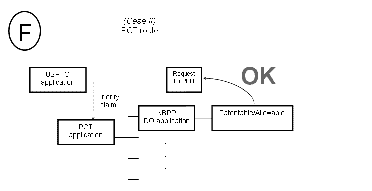 (F) Case II - PCT route -