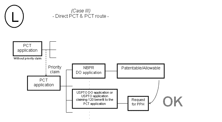 (L) Case III - Direct PCT & PCT Route -