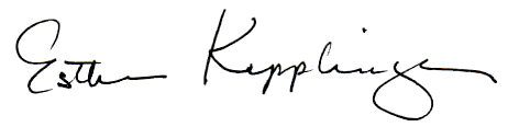 signature Esther Kepplinger