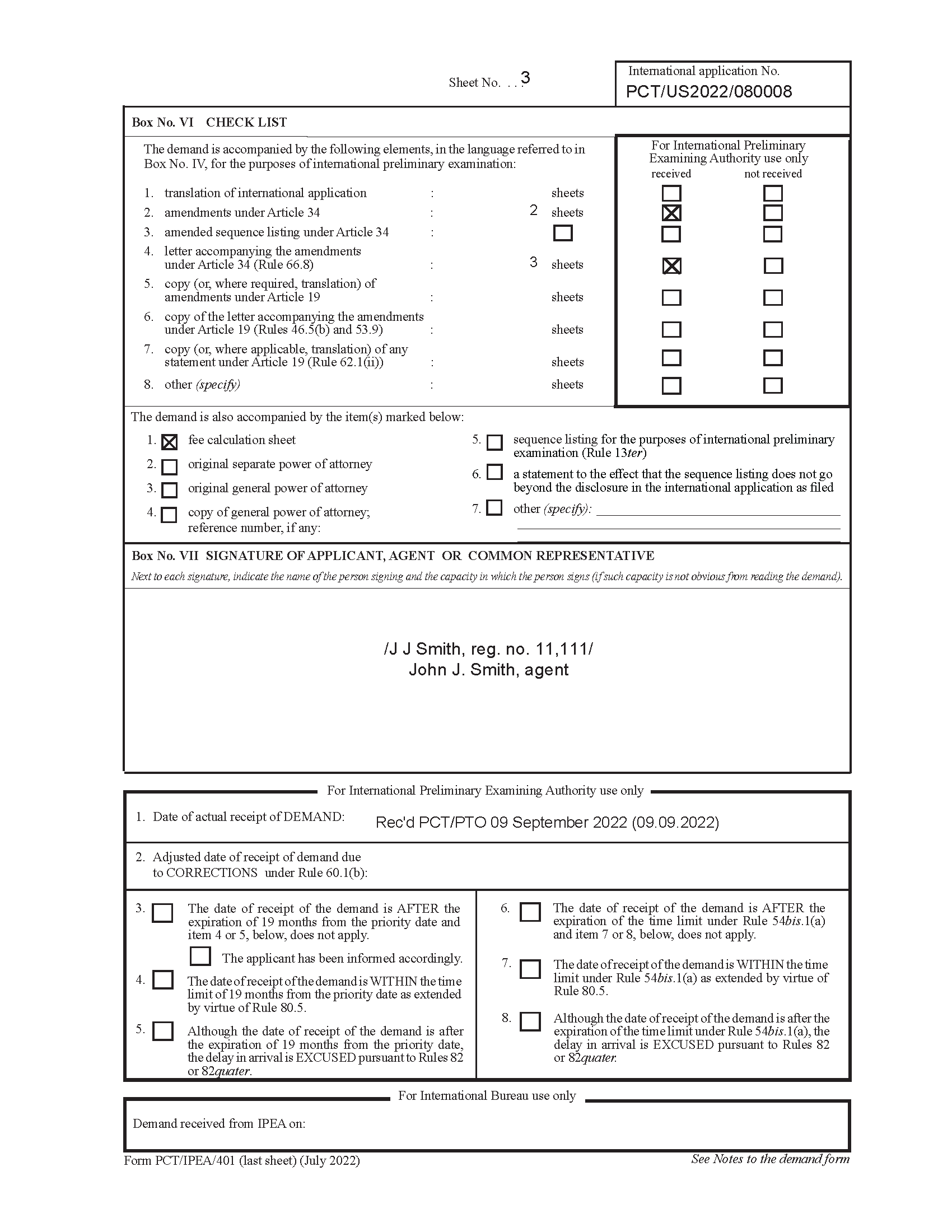 PCT/IPEA/409 Box No. IV. International Preliminary Report on Patentability