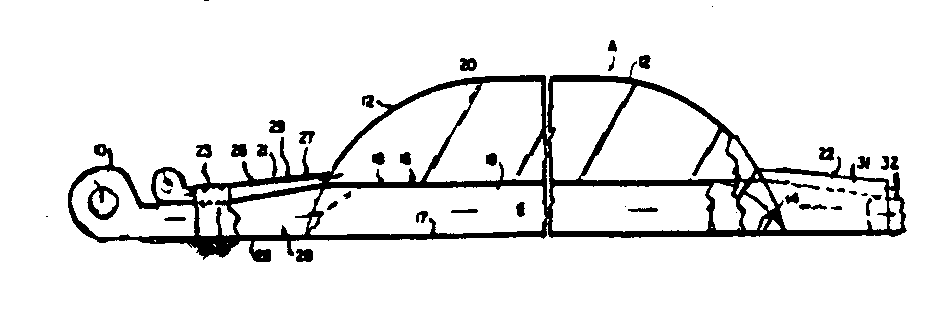 Method and apparatus for converting solar radiation to thermalenergy for heating a gaseous stream such as air to be used for heatingor drying purposes.  The air or other gaseous passage defined byplastic film formed of solar radiation absorbing or opaque (black)material and the film is inflated by the fluid pressure for thegaseous stream passing therethrough.
