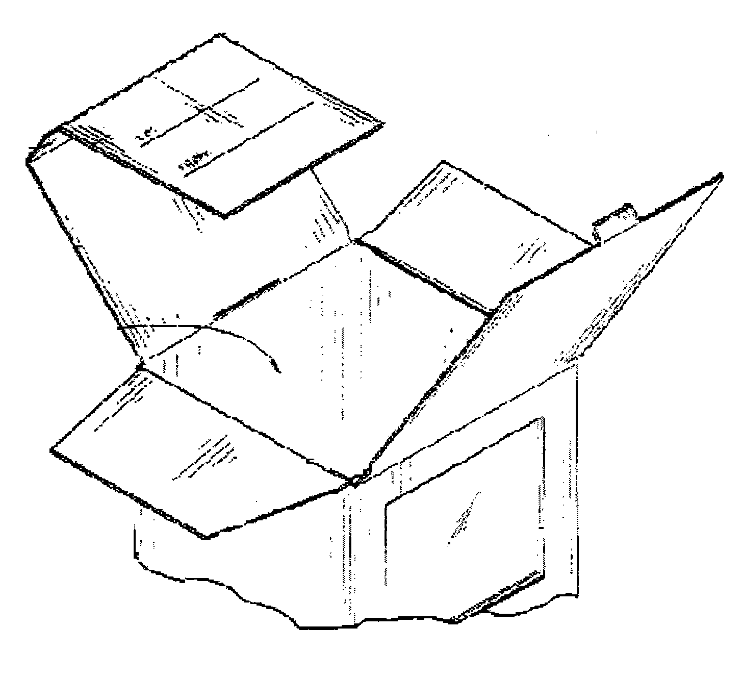 Receptacle having means to selectively obstruct the viewthrough the window.
