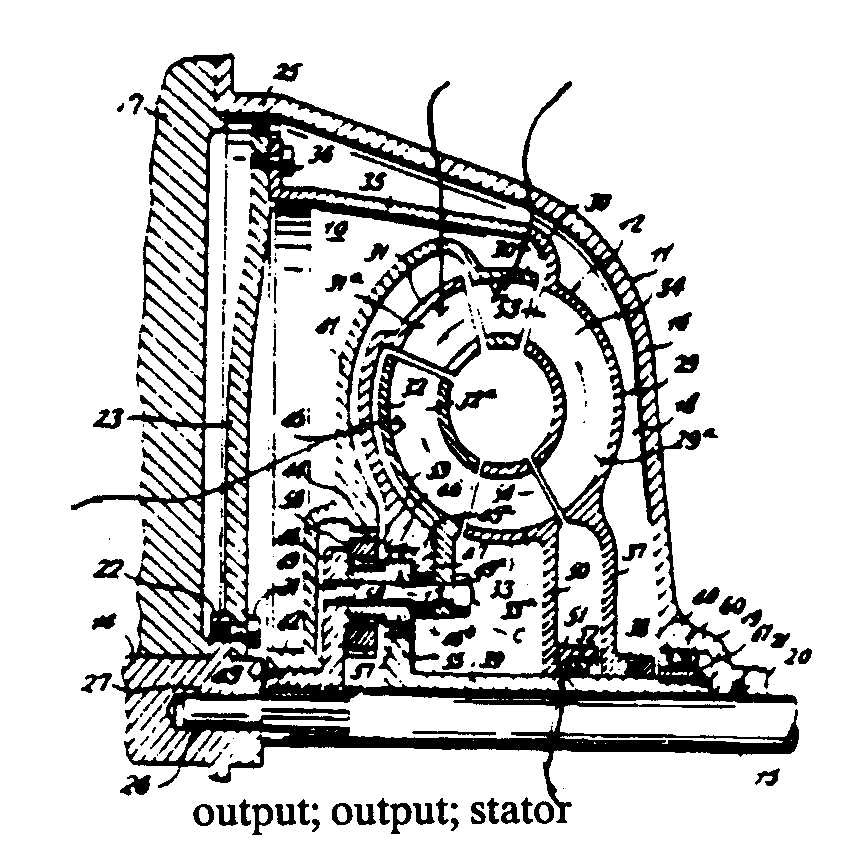 output; output; stator
