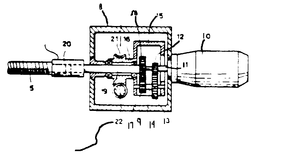 output; input; worm drive input
