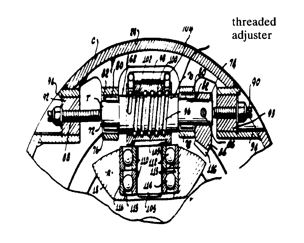 threaded adjuster
