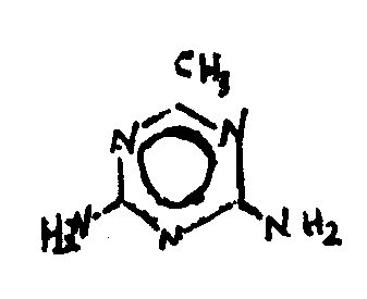 formo-guanamine      acceto-guanamine
