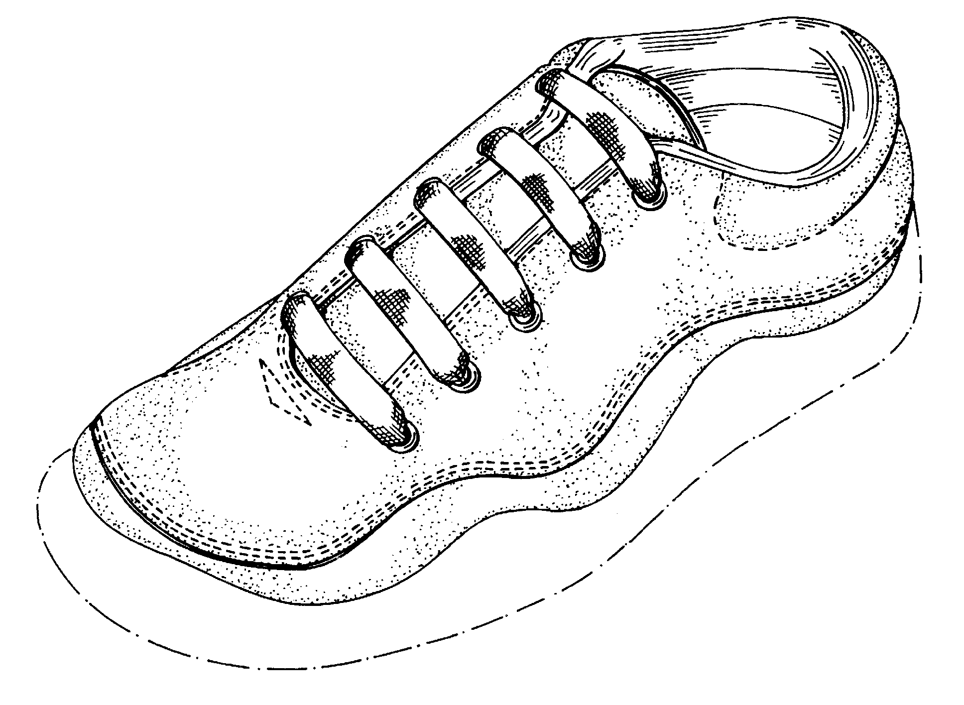 A typical example of a shoe upper.
