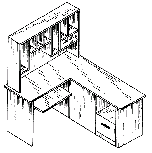 Figure 1. Example of a design for a personal computer console. 
