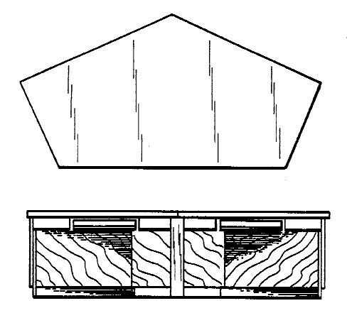 Figure 1. Example of a design for a school desk.   
