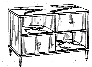 Figure 2. Example of a design for visible and enclosed storage.   
