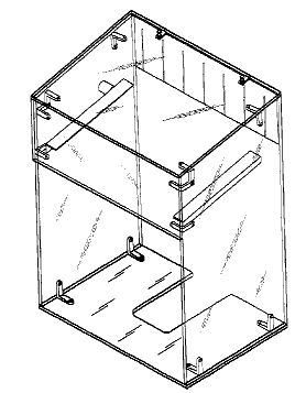 Figure 1. Example of a design for transparent visible and enclosed storage.   
