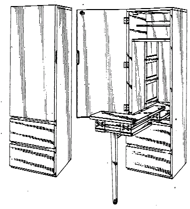 Figure 1. Example of a design for a sewing cabinet.   
