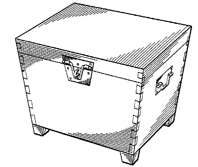 Figure 2. Example of a design for a chest with opening top.
