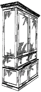 Figure 2. Example of a design for a cabinet with inset.   
