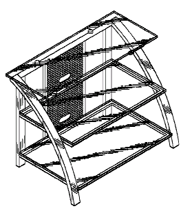 Figure 1. Example of a design for a stepped rack.
