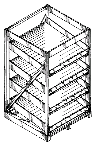 Figure 2. Example of a design for a pallet with inclined surfaces.   
