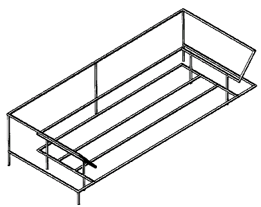 Figure 2. Example of a design for a wire shoe rack.   
