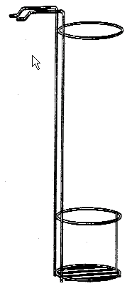 Figure 2. Example of a design for a wire display rack.
