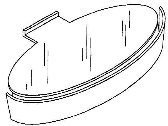 Figure 2. Example of a design for an oval display holder for a shoe.   
