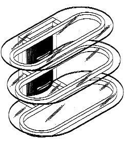 Figure 1. Example of a design for a stepped shelving unit.   
