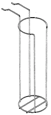 Figure 1. Example of a design for a wire display rack.
