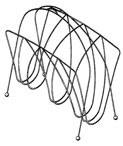 Figure 1. Example of a design for a wire magazine rack.
