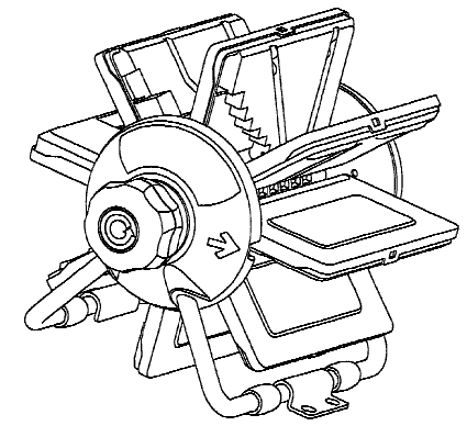 Figure 1. Example of a design for a pivotable tool case.
