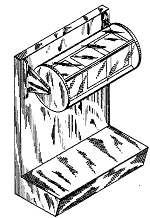 Figure 2. Example of a design for a point-of-sale merchandise stand having rotating display.   
