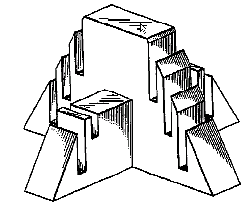 Figure 1. Example of a design for a display rack with notch.
