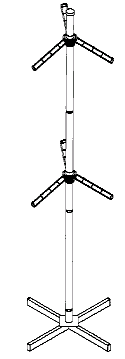 Figure 1. Example of a design for a vertical stand with repeats.     
