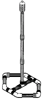 Figure 1. Example of a design for a tubular pole stand. 
