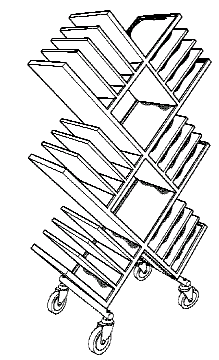 Figure 1. Example of a design for a file storage device with cells.
