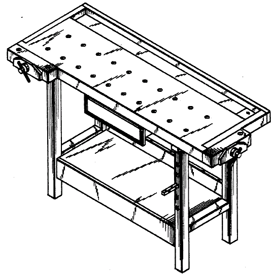 Figure 2. Example of a design for a work bench.
