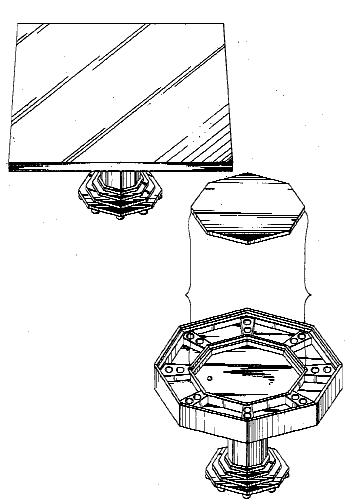 Figure 2. Example of a design for a convertible dining and game table.   
