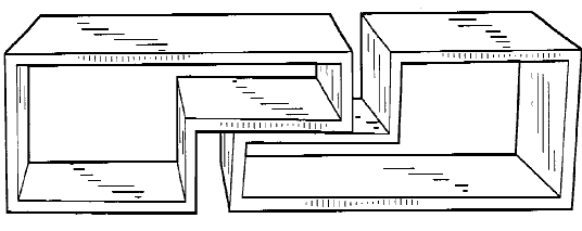 Figure 1. Example of a design for a set of inter-fitting    tables.
