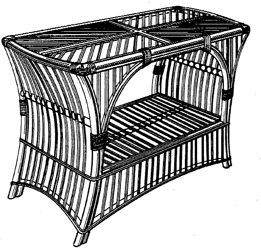 Figure 1. Example of a design for a cane table.
