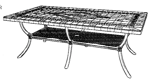 Figure 2. Example of a design for a patterned table.
