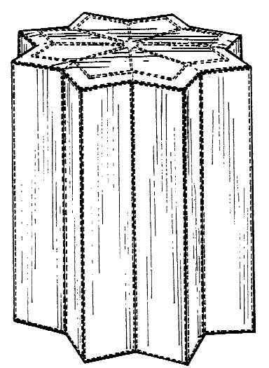 Figure 1. Example of a design for a table with unitary pedestal.
