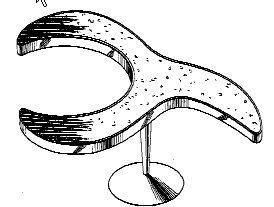 Figure 1. Example of a design for a table with unitary pedestal.
