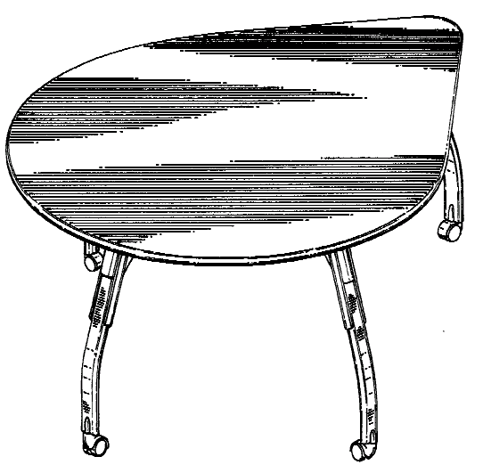 Figure 1. Example of a design for a freeform meeting table.
