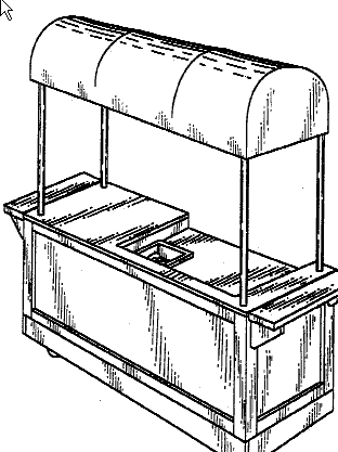 Figure 1. Example of a design for a portable beverage preparation cabinet.   
