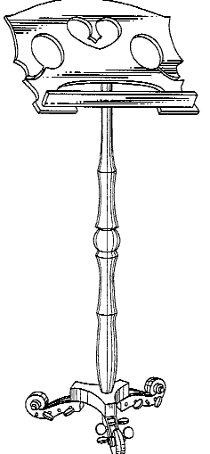 Figure 2. Example of a design for a music stand.
