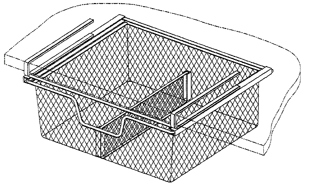 Figure 1. Example of a design for a under-shelf drawer.
